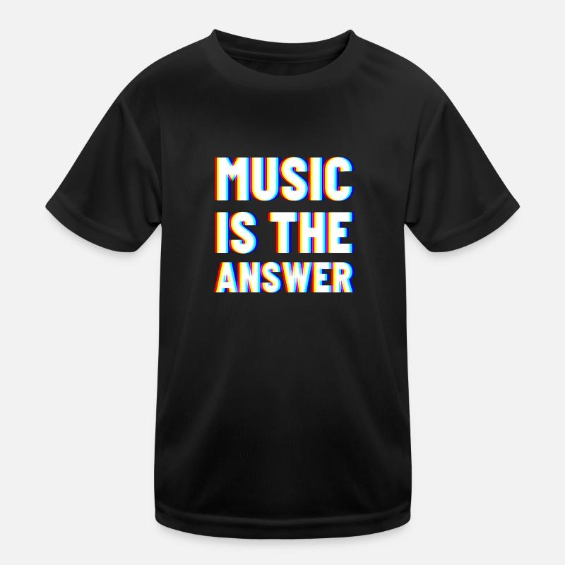 Music Techno Electro Kids Functional T-Shirt