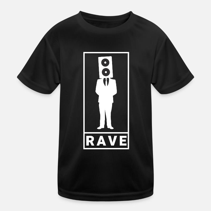 Cadeau minimal de Rave Techno Bass Trance T-shirt sport Enfant