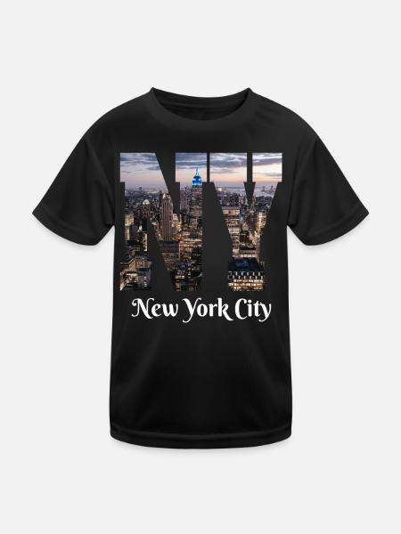 Addicted To New York - Kids Functional T-Shirt - black - Front