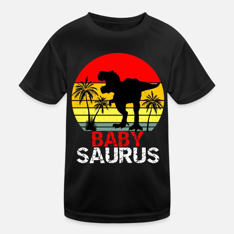 Babysaurus T Rex Dinosaur Kids Functional T-Shirt