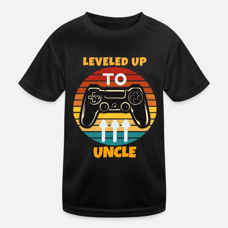 Leveled Up To Onkel Kinder Funktions-T-Shirt