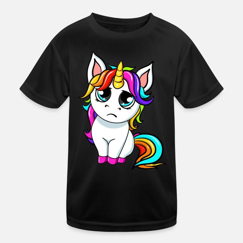 Little Sad Einhorn Kinder Funktions-T-Shirt