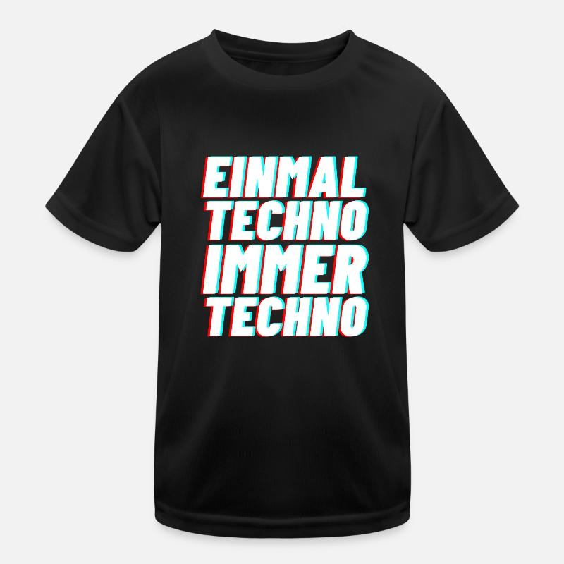 Techno electro Musik club rave geschen Kinder Funktions-T-Shirt