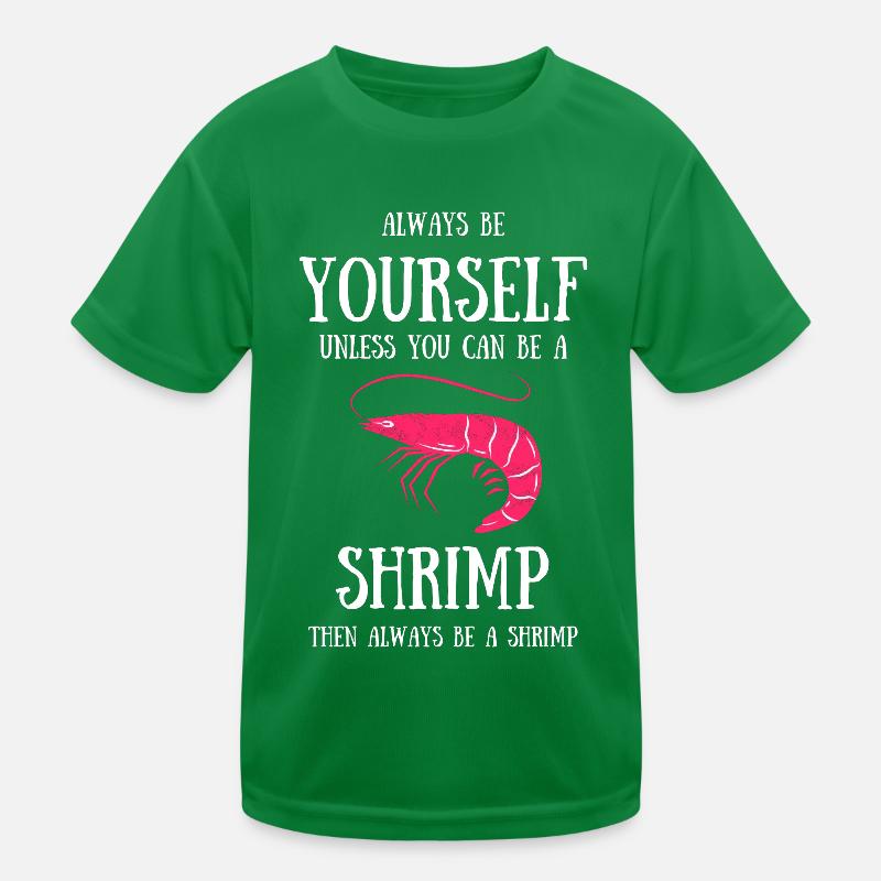 Garnelen Shrimp aquarium languste geschenk krabbe Kinder Funktions-T-Shirt