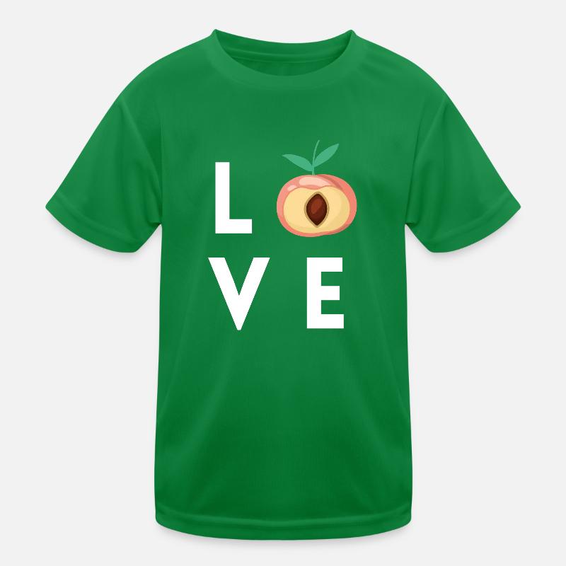 Fruits d’abricot manger cadeau de pêche sucrée T-shirt sport Enfant