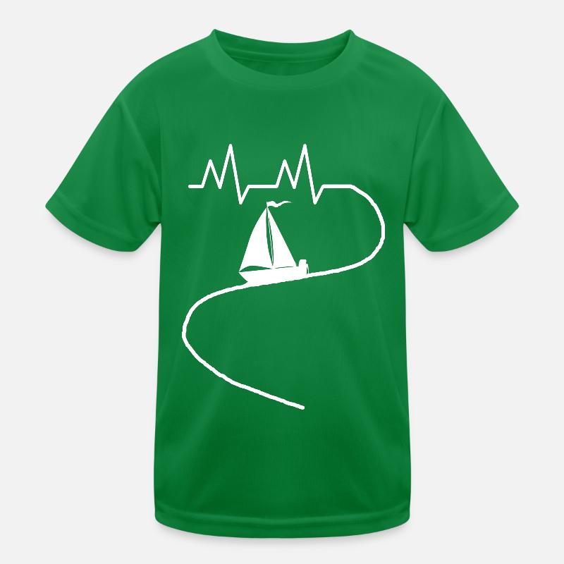 boot segeln schiff sprüche hobby segelschiff hafen Kinder Funktions-T-Shirt
