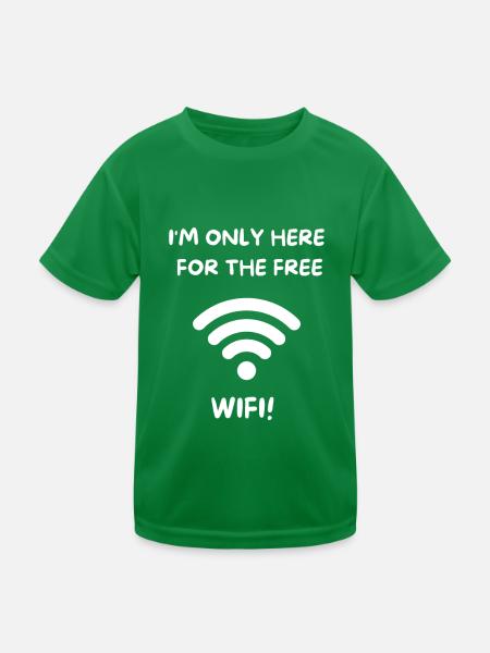 WIFI GRATUIT 2 0 - T-shirt sport Enfant - vert - Devant