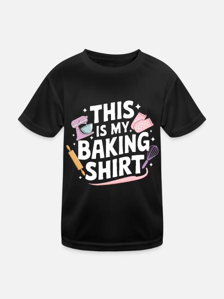 C’est mon Baking Bake Bakery Gifts - T-shirt sport Enfant - noir - Devant