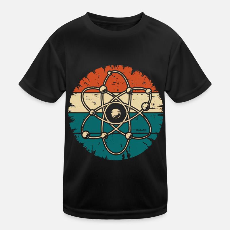 Retro Atom Art Biology Physics Chemistry Science Kinder Funktions-T-Shirt