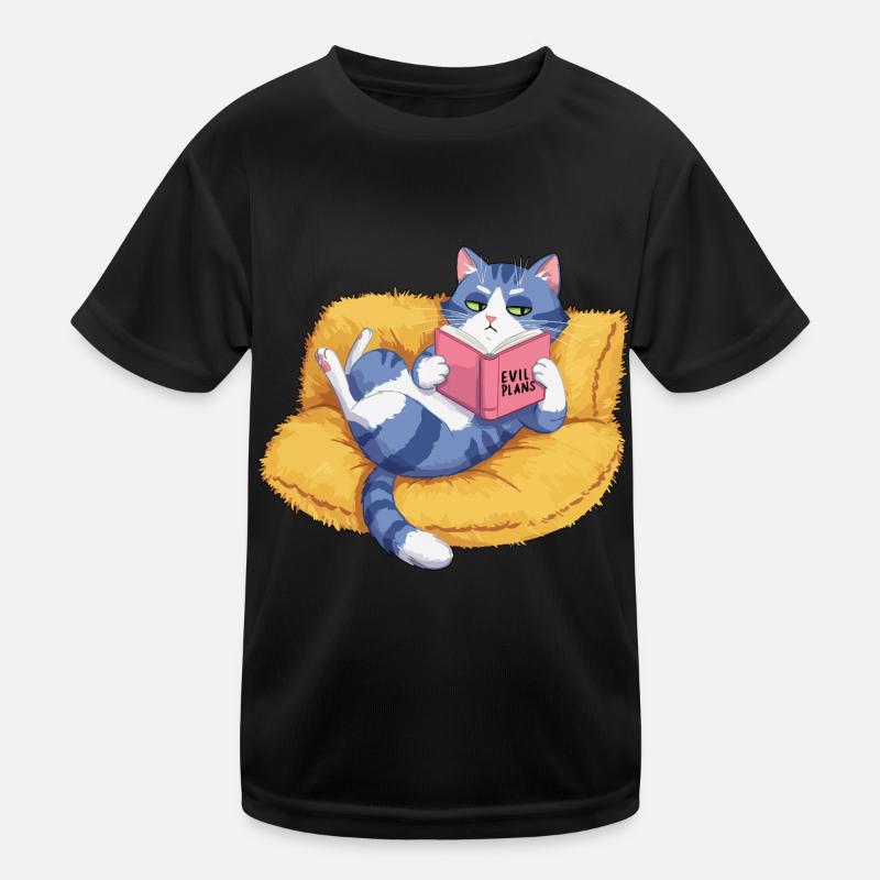 Evil Cat Kids Functional T-Shirt