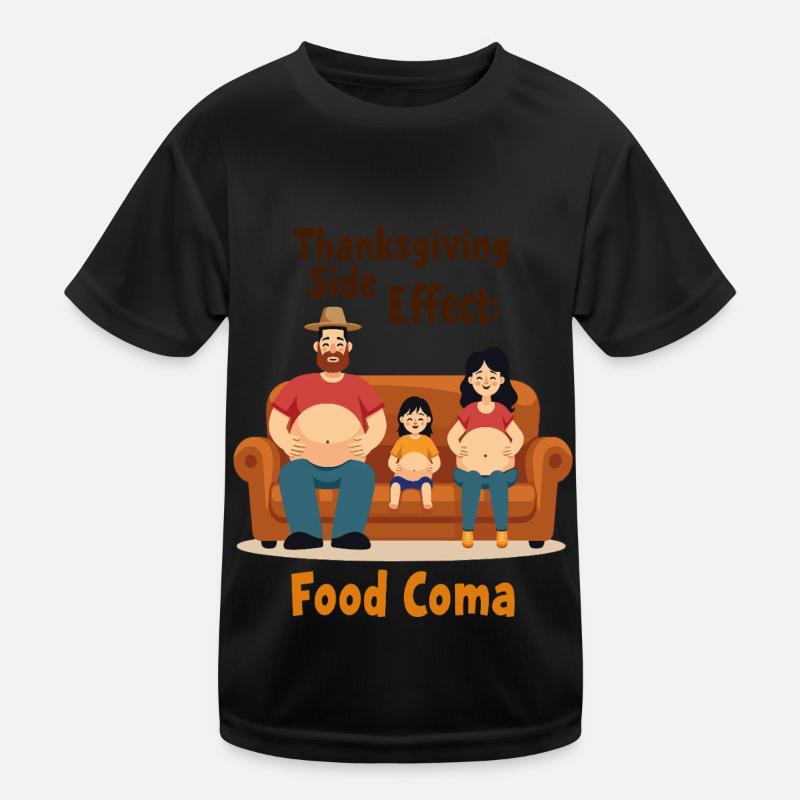 Coma alimentaire de Thanksgiving T-shirt sport Enfant