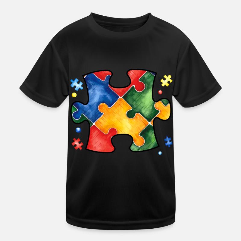 Autismus-Puzzle Kinder Funktions-T-Shirt