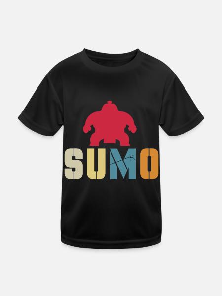 Sumo - Kids Functional T-Shirt - black - Front