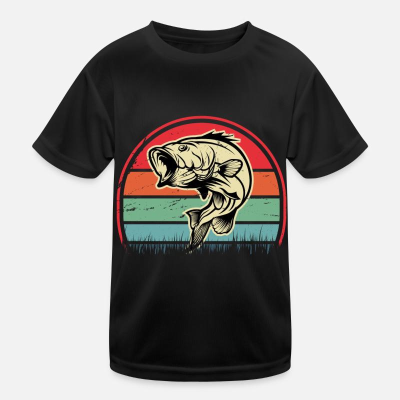 Bass Fish Kids Functional T-Shirt