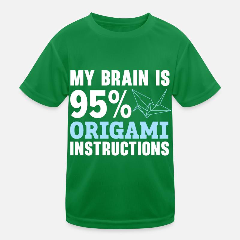 Mon cerveau est composé à 95% d’instructions d’origami T-shirt sport Enfant