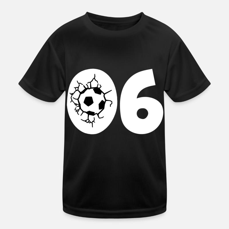 Fussball Trikot Nummer 06 Kinder Funktions-T-Shirt