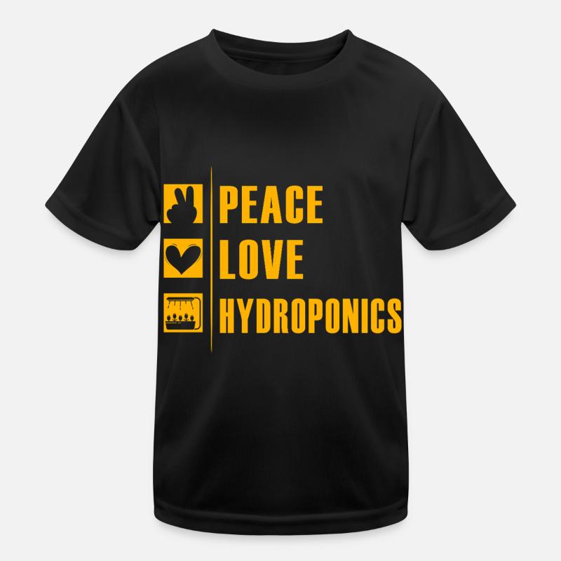 Peace Love Hydrokultur Kinder Funktions-T-Shirt