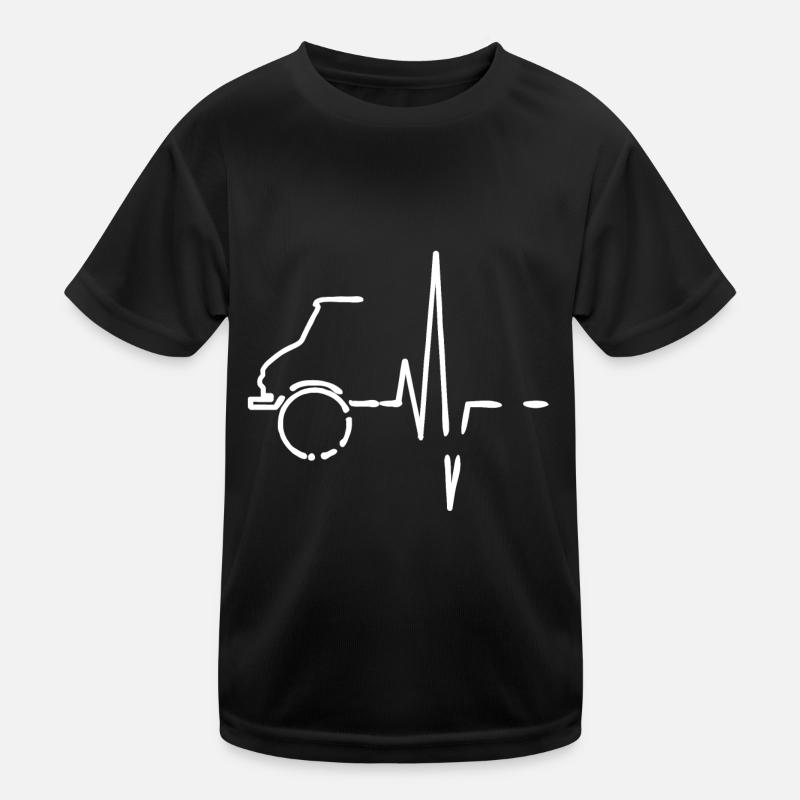 Unimog - Oldtimer - Universal Motorgerät - Kinder Funktions-T-Shirt - Schwarz