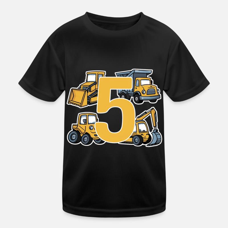 Construction site - 5 years - 5th birthday Kids Functional T-Shirt
