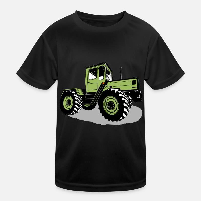 Unimog - Oldtimer - Offroad - 4x4 - MB Trac - Kinder Funktions-T-Shirt - Schwarz