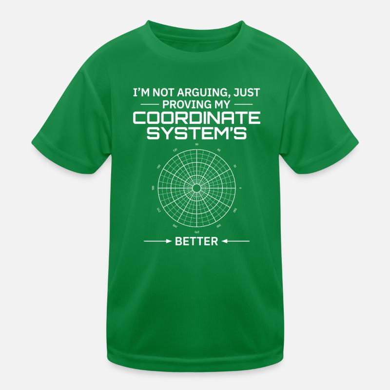 Systèmes de coordonnées SIG Géodésie Carte d’arpentage T-shirt sport Enfant