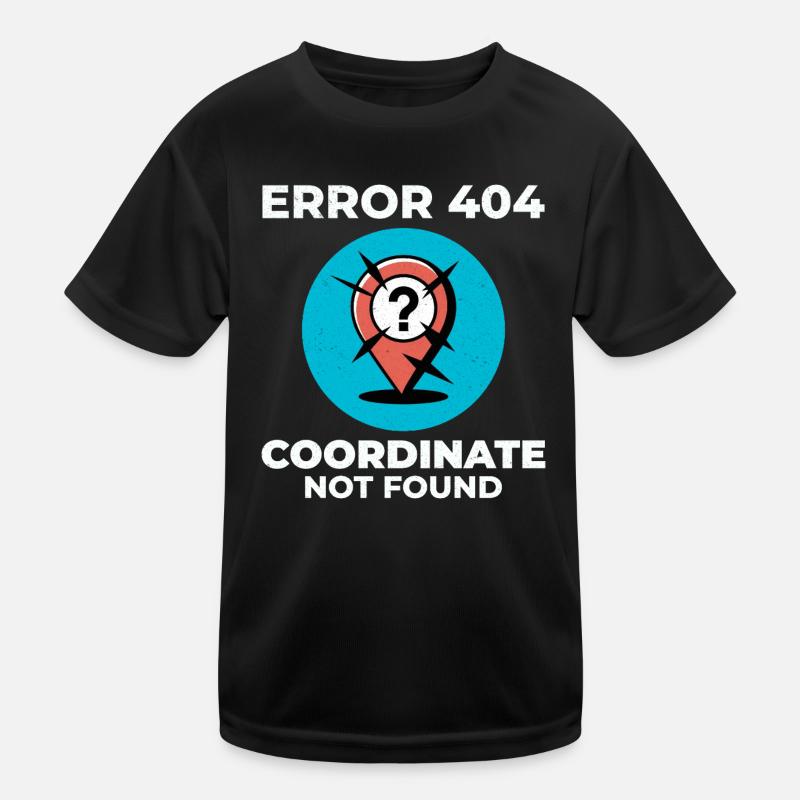 Fragezeichen-Stecknadel – GIS-Fehler "Verlorener Standort" Kinder Funktions-T-Shirt