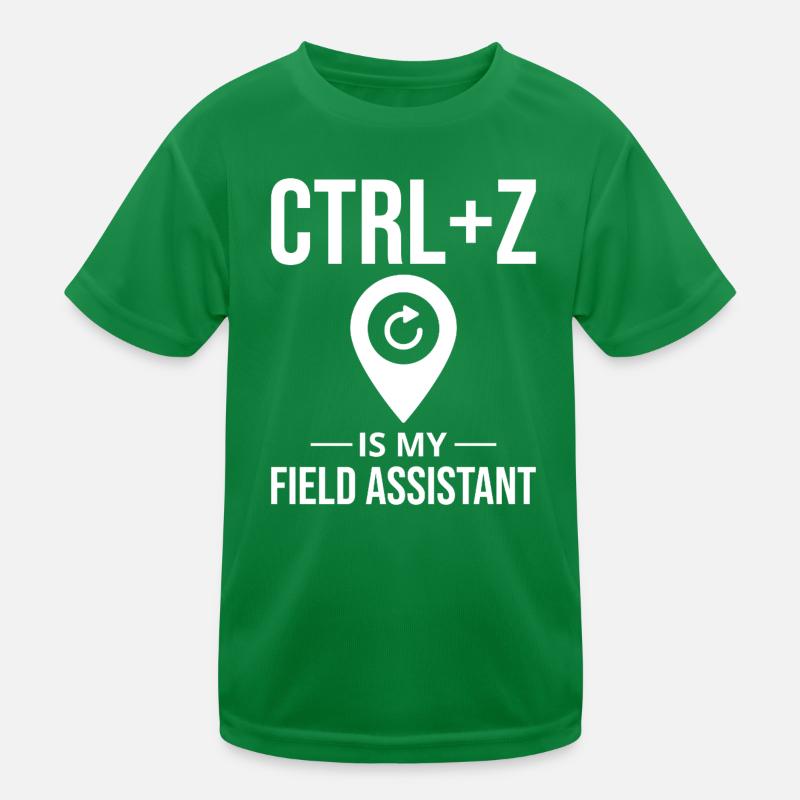 CTRL+Z Field Assistant Modification des données SIG Annuler T-shirt sport Enfant
