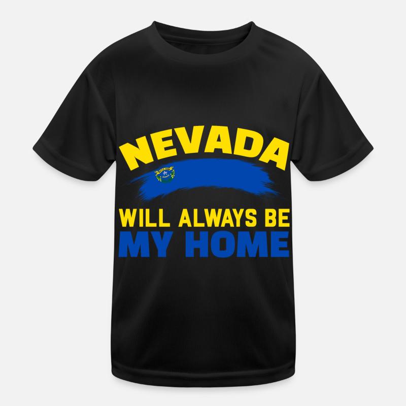 Nevada wird immer meine Heimat sein USA Amerika Ne Kinder Funktions-T-Shirt