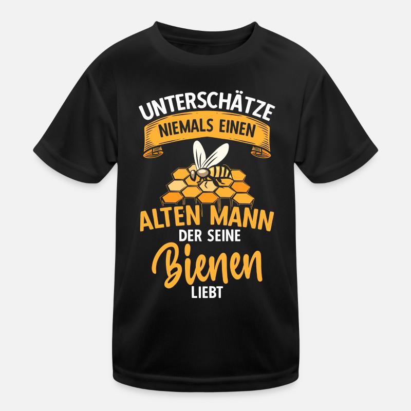 Honig Biene Imker Geschenkidee Lustiges Imkerei Kinder Funktions-T-Shirt