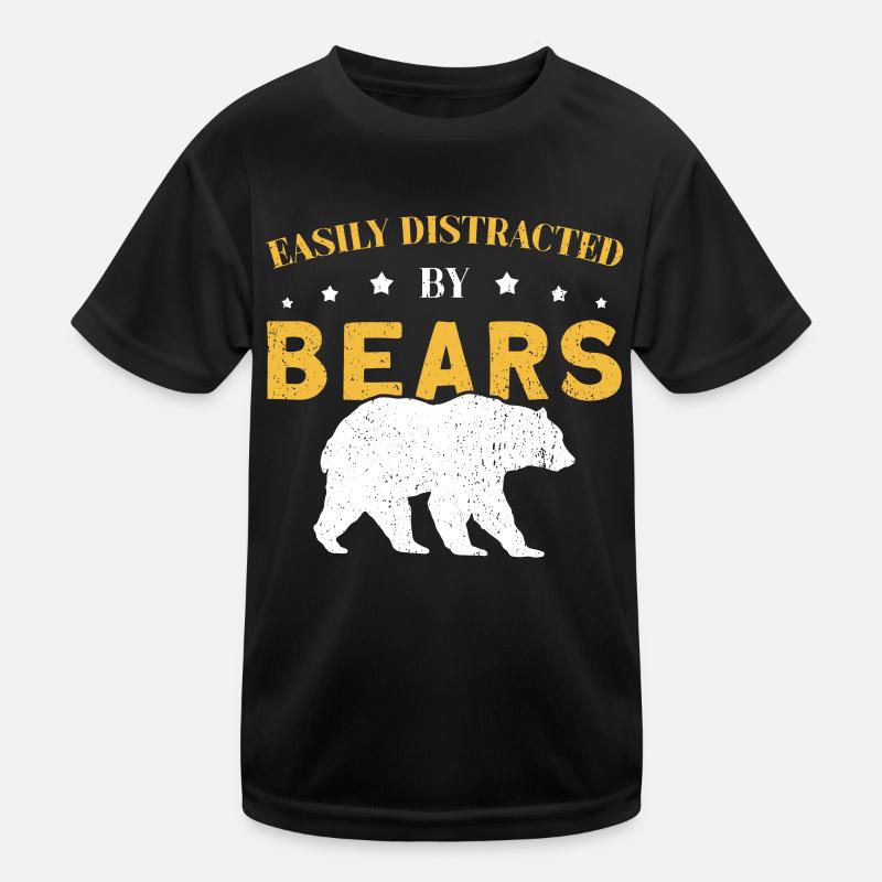 Facilement distrait par les ours T-shirt sport Enfant