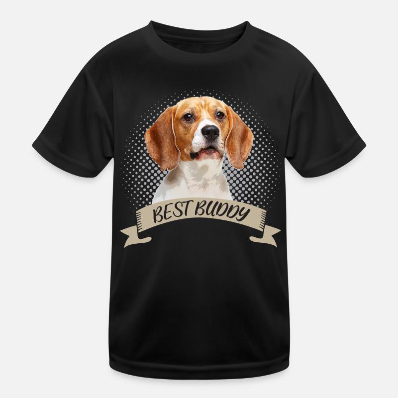 Beagle Bester Freund Hundeportrait Kinder Funktions-T-Shirt