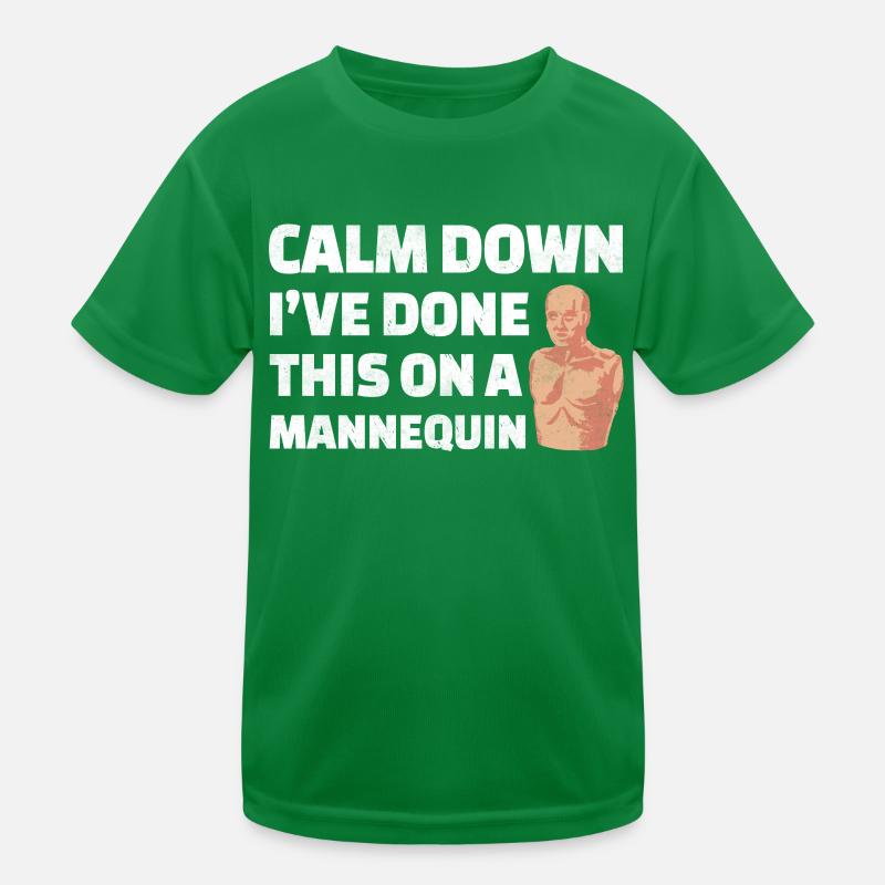 Funny ambulance service first aid training Kids Functional T-Shirt