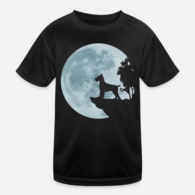Cadeau de Schnauzer Schnauzi géant Schnauzer Moon T-shirt sport Enfant