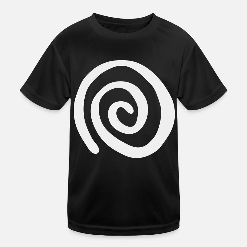 Muster und Illusion Hypnose Spirale Kinder Funktions-T-Shirt