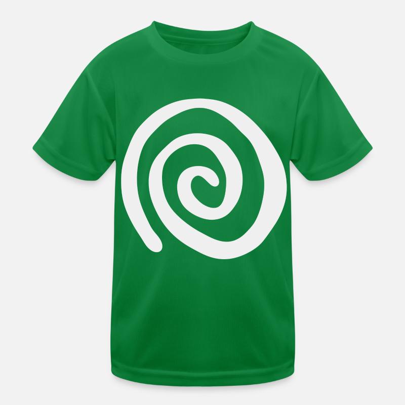 Pattern and Illusion Hypnosis Spiral Kids Functional T-Shirt