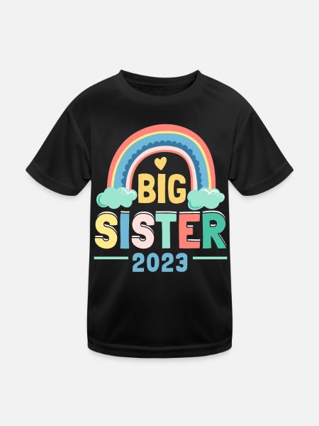 Grote Zus 2023 Grote Zus 23 - Functioneel T-shirt voor kinderen - zwart - Voor