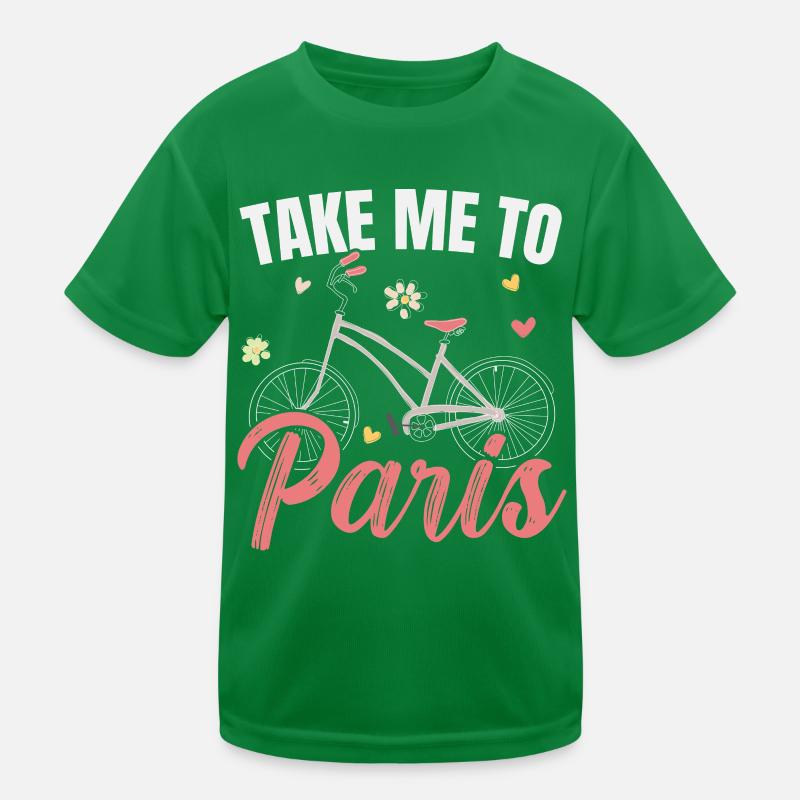 Triff mich in Paris Der Eiffelturm Kinder Funktions-T-Shirt