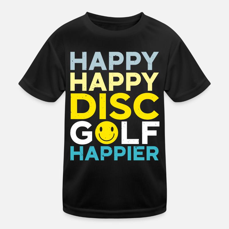 Happy Happy Disc Golf Happier Freizeit-Werfer Kinder Funktions-T-Shirt