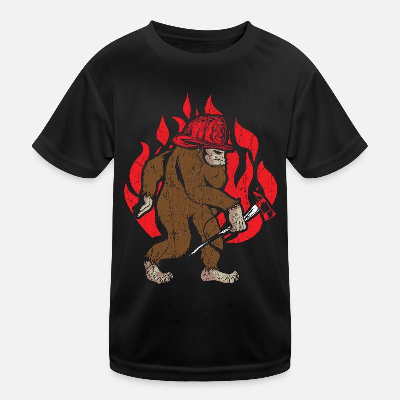 Brandbekämpfung Feuerwehrmann Feuerwehrmann Feuer Kinder Funktions-T-Shirt