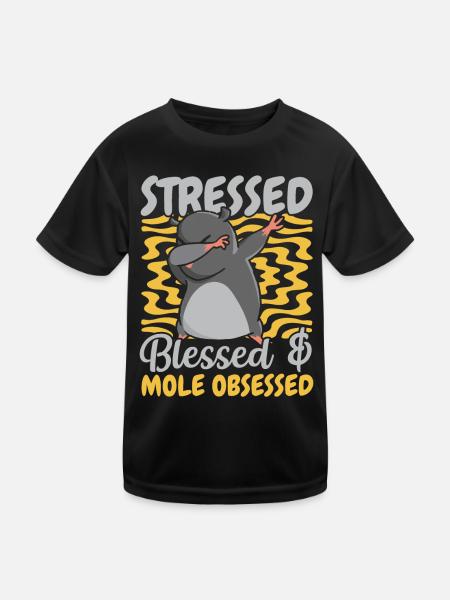 Mole Possessed Animal Mole Lovers Mole - Kids Functional T-Shirt - black - Front