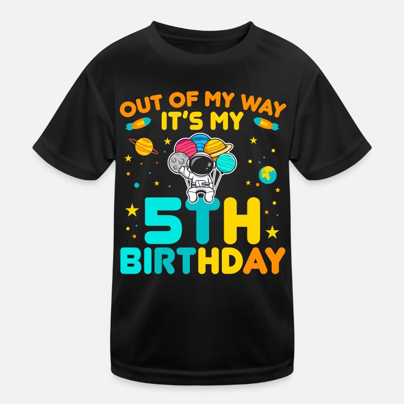Hors du chemin C’est mon 5ème anniversaire Outerspace B T-shirt sport Enfant