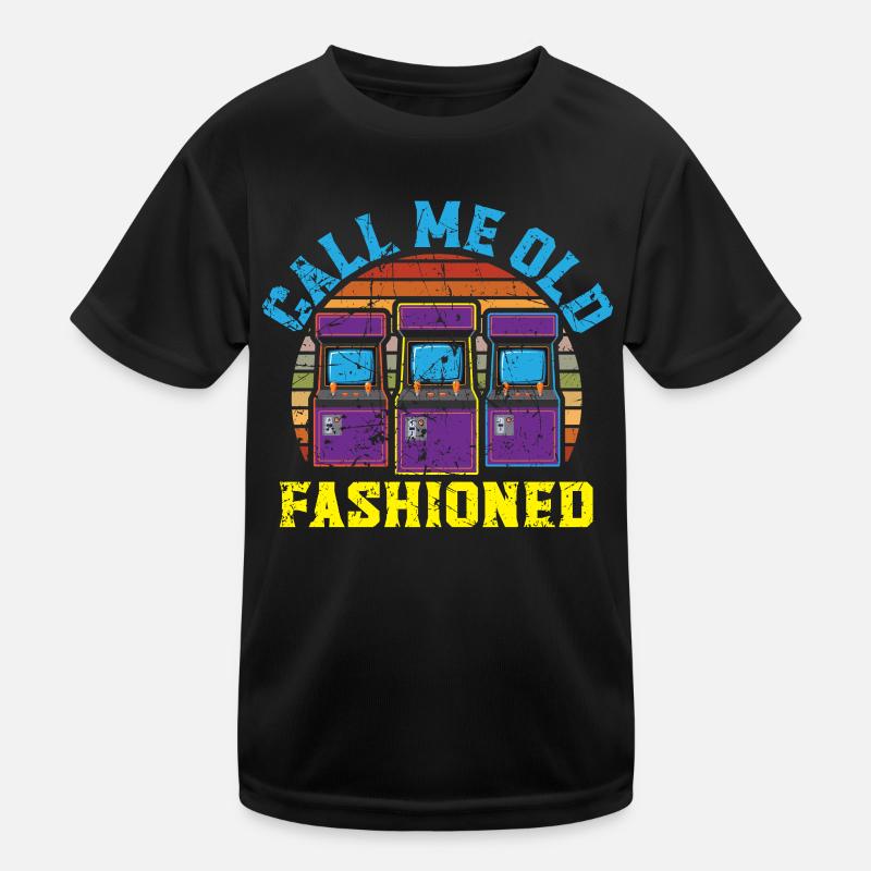 Appelez-moi un joueur vidéo d’arcade à l’ancienne T-shirt sport Enfant