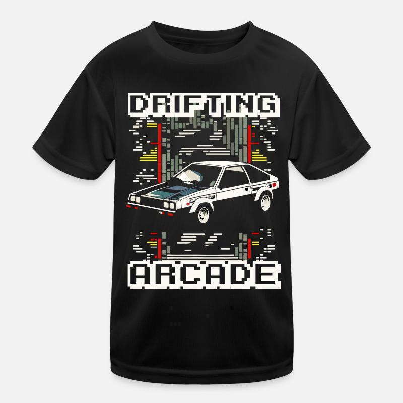 Drift Racing Fujiwara School Initial D-inspired - Kids Functional T-Shirt - black