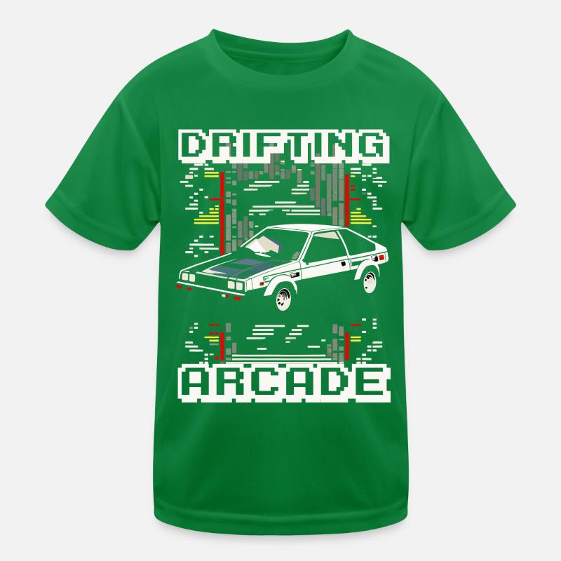Drift Racing Fujiwara School Initial D-inspirierte Kinder Funktions-T-Shirt