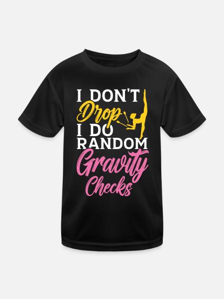 Baton und Bling Es ist eine zwirbelnde Sache Baton - Kinder Funktions-T-Shirt - Schwarz - Vorne