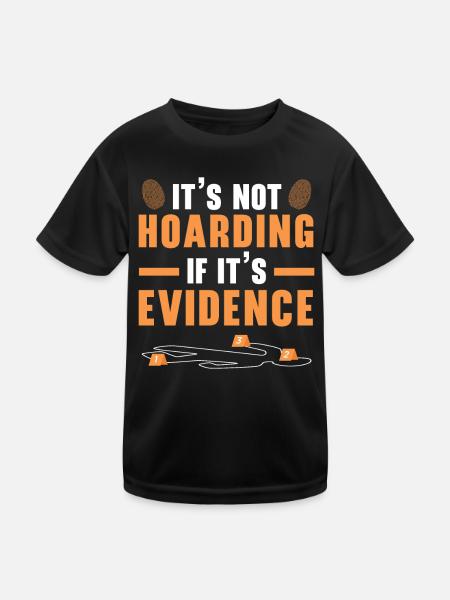 Il ne reçoit pas de biens volés s’il s’agit d’une preuve de forums - T-shirt sport Enfant - noir - Devant