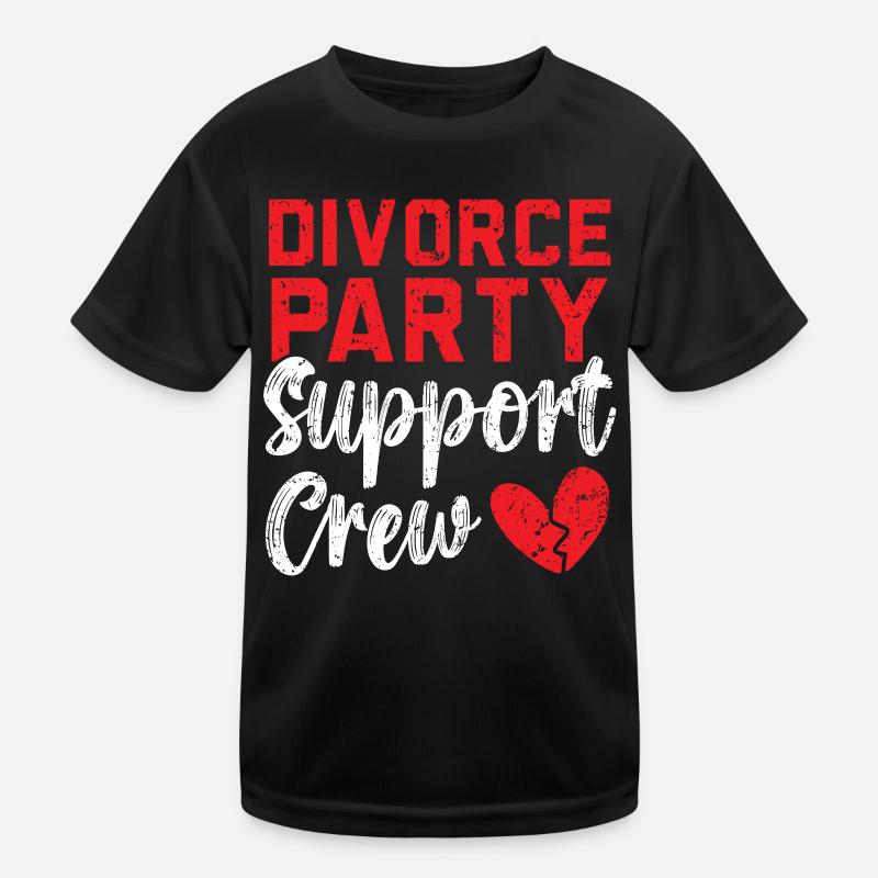 Scheidung Party Support Crew Aufhebung Scheidung Kinder Funktions-T-Shirt