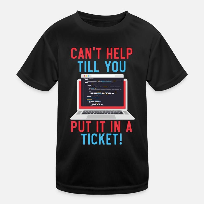 I.T. I'm only here for the cache Kids Functional T-Shirt
