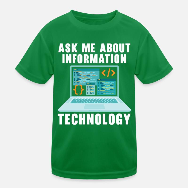 Renseignez-moi sur le support technique des technologies de l’information T-shirt sport Enfant