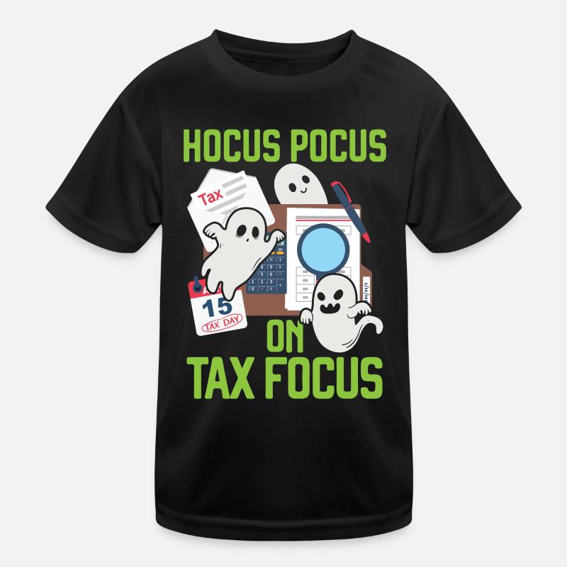 Hocus-pocus sur le comptable fiscal Halloween T-shirt sport Enfant